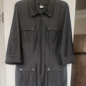 Dark gray jean dress